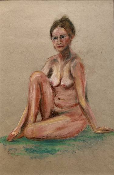 Original Figurative Nude Drawings by Dinara Daniel