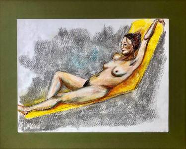 Original Figurative Nude Drawings by Dinara Daniel