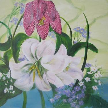 Original Floral Paintings by Dinara Daniel