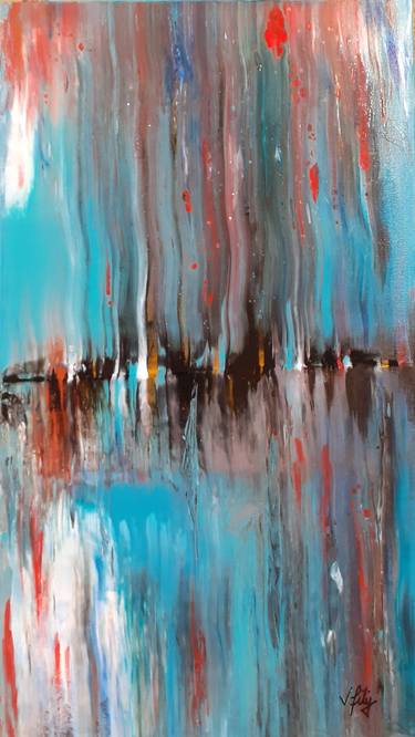Original Abstract Expressionism Abstract Paintings by Mariana Filip