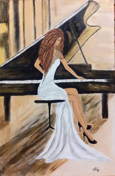 Print of Music Paintings by Mariana Filip