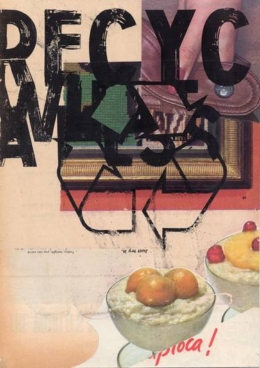 Original Dada Abstract Collage by Julian Foster