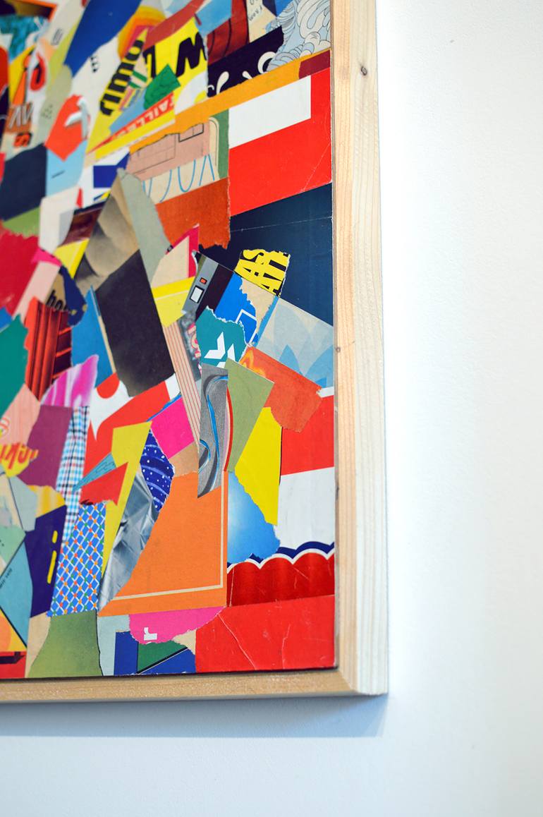 Original Abstract Expressionism Abstract Collage by Julian Foster