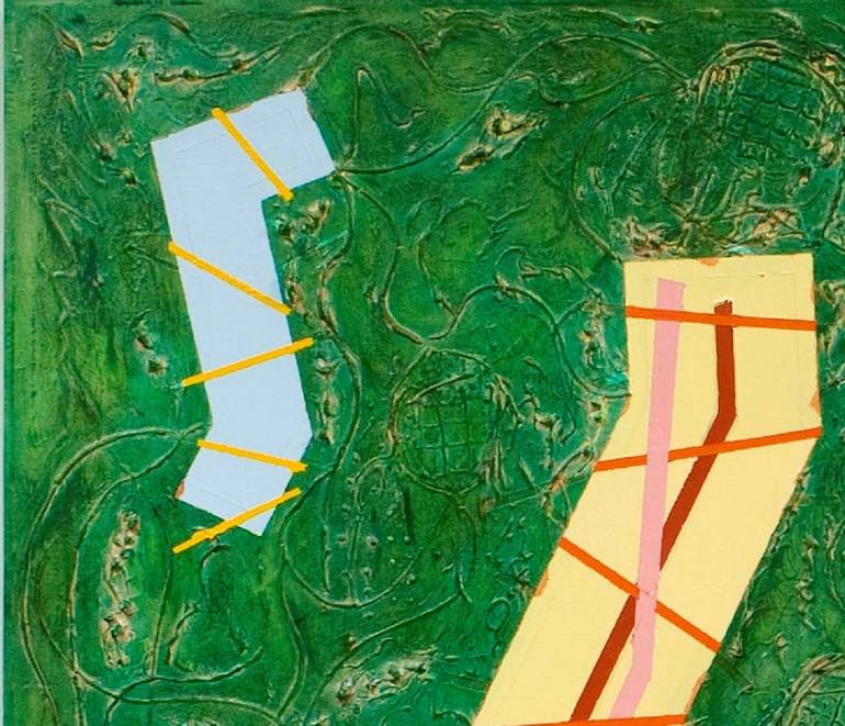 Original Abstract Calligraphy Painting by Said Akhzar