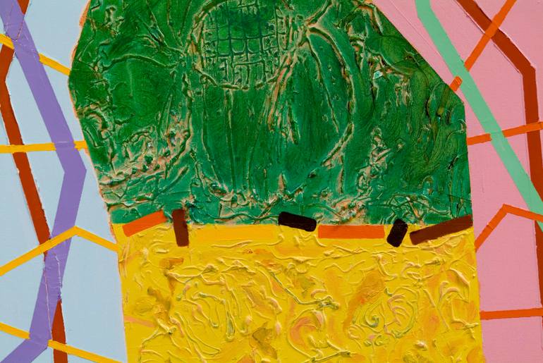 Original Abstract Calligraphy Painting by Said Akhzar