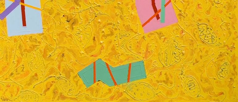 Original Abstract Calligraphy Painting by Said Akhzar