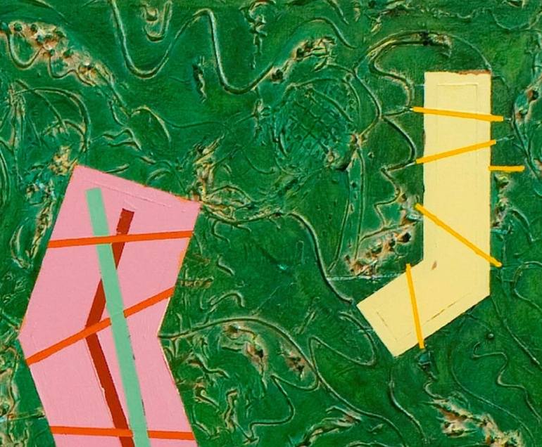 Original Abstract Calligraphy Painting by Said Akhzar