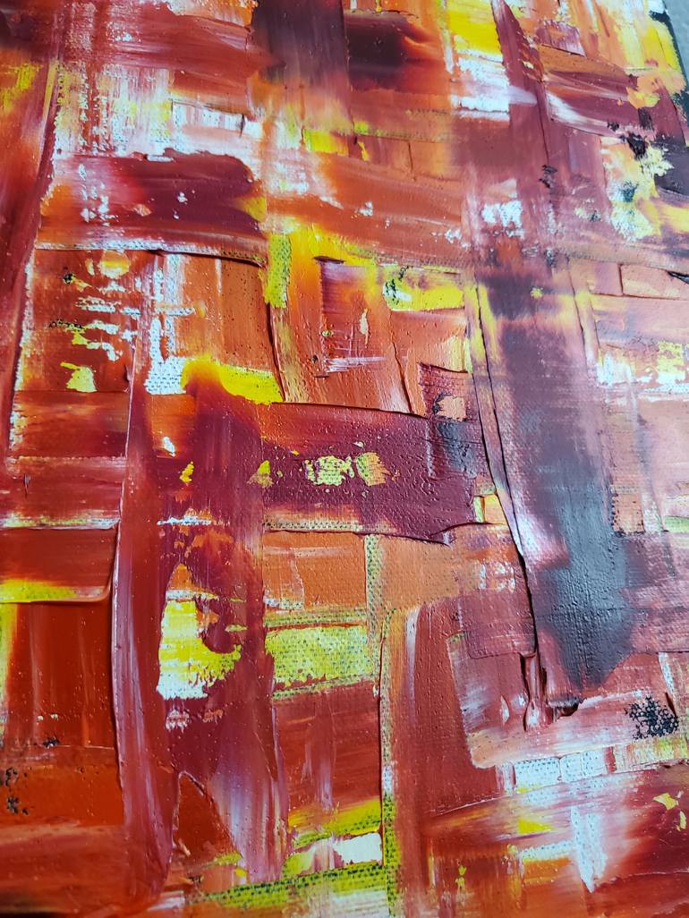 Original Abstract Geometric Painting by MELODY CALLAWAY