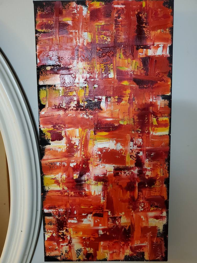 Original Abstract Geometric Painting by MELODY CALLAWAY