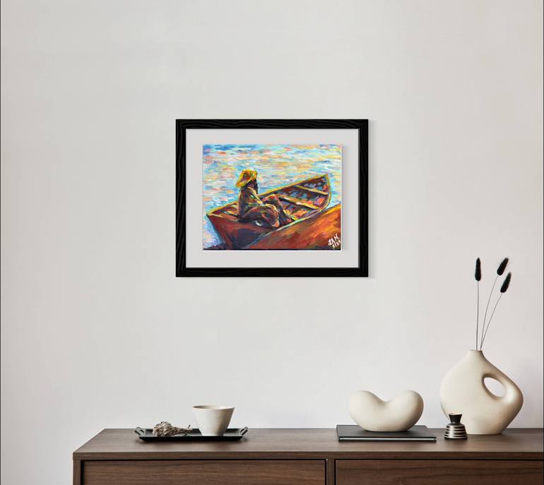 Original Abstract Expressionism Nature Painting by Liezl Anday Mabulay