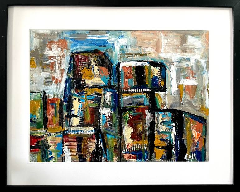 Original Abstract Expressionism Abstract Painting by Liezl Anday Mabulay