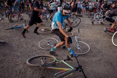 Alley Cat Start At The Tracklocross Race - Limited Edition of 100 thumb