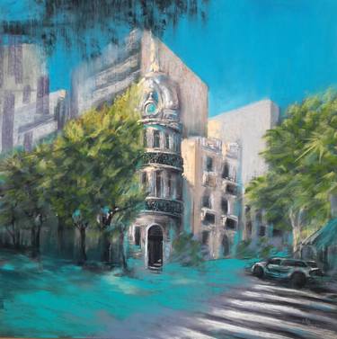 Original Architecture Paintings by Nadia Bedei