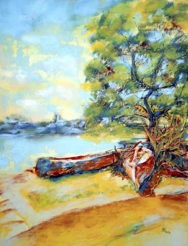 Original Boat Paintings by Nadia Bedei