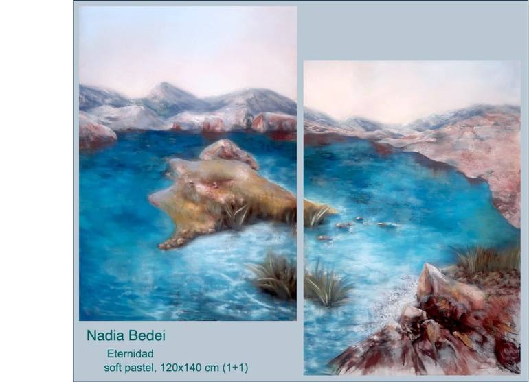Original Modern Landscape Painting by Nadia Bedei