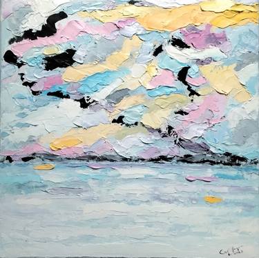 Original Abstract Expressionism Landscape Paintings by Carolina Villagra-Roth
