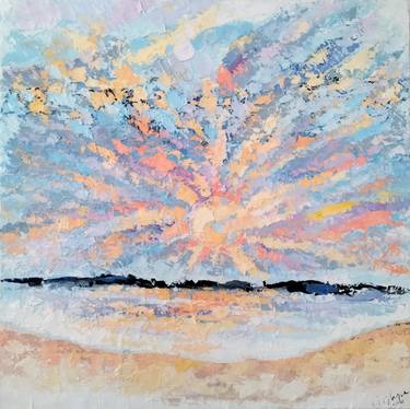 Original Abstract Expressionism Landscape Paintings by Carolina Villagra-Roth