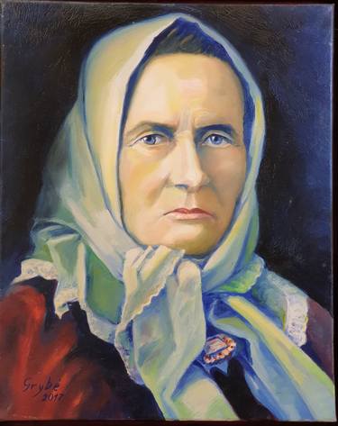 Original Portrait Painting by Linas Grybe