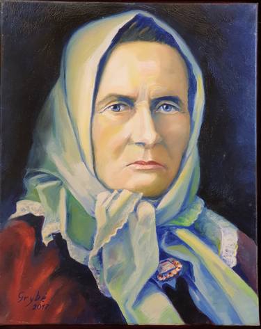Original Realism Portrait Painting by Linas Grybe