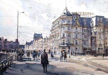 Original Realism Cities Paintings by Arthur Koopmans