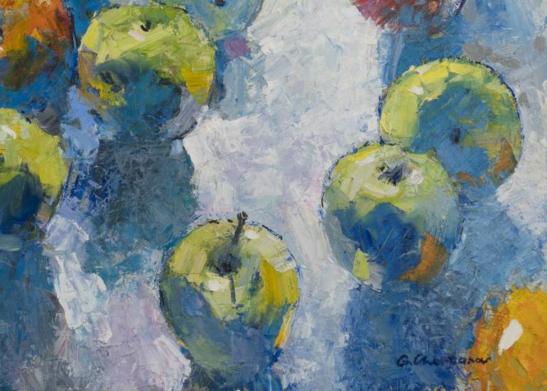 Original Impressionism Food Painting by George Chertanov