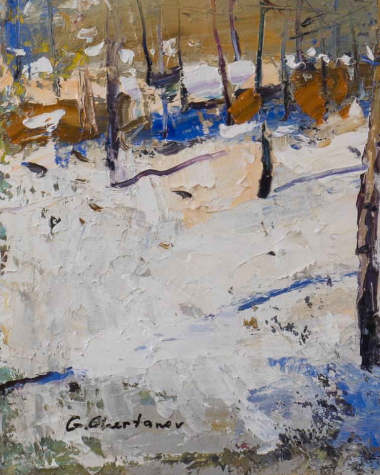 Original Impressionism Landscape Painting by George Chertanov