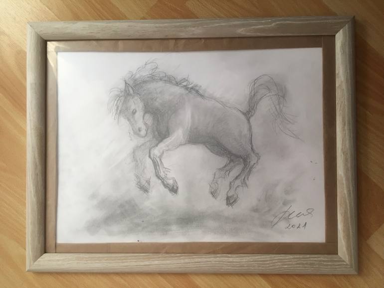 Original Other Horse Drawing by Ne Znam