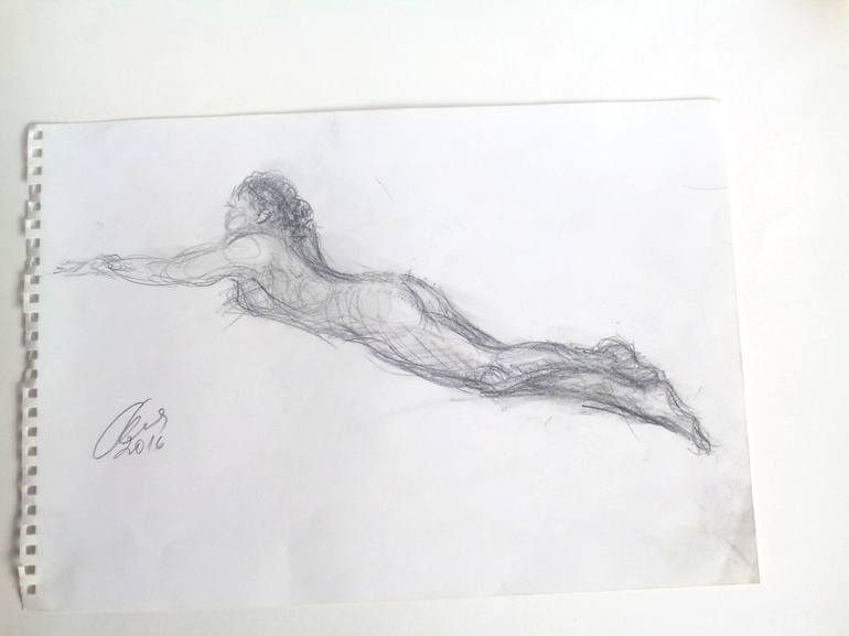 Original Body Drawing by Ne Znam