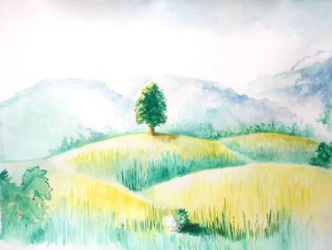 Original Fine Art Landscape Paintings by Ne Znam