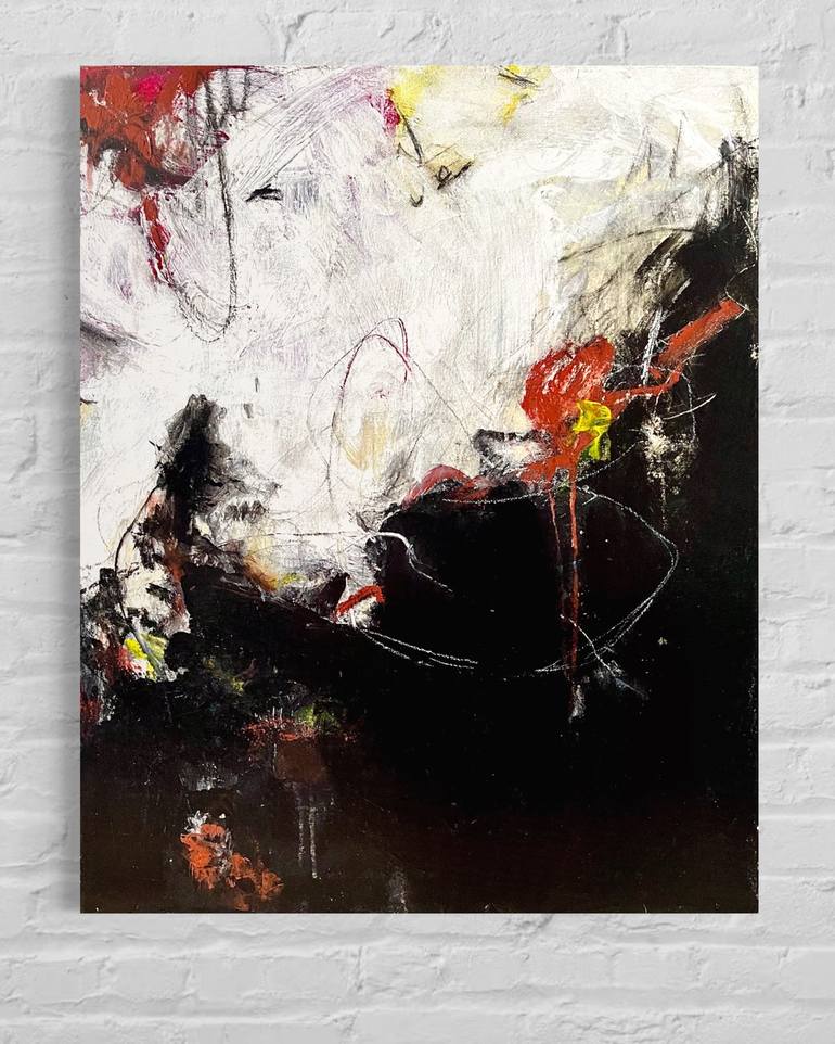 Original Abstract Expressionism Abstract Painting by Courtney Barnard