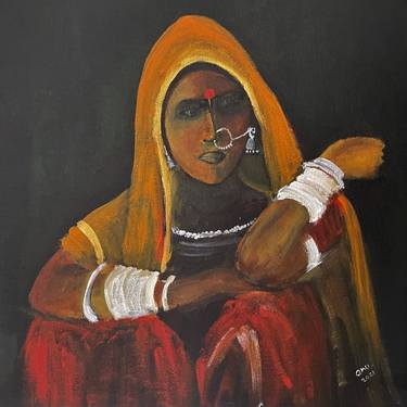 Rajasthani folk woman thumb