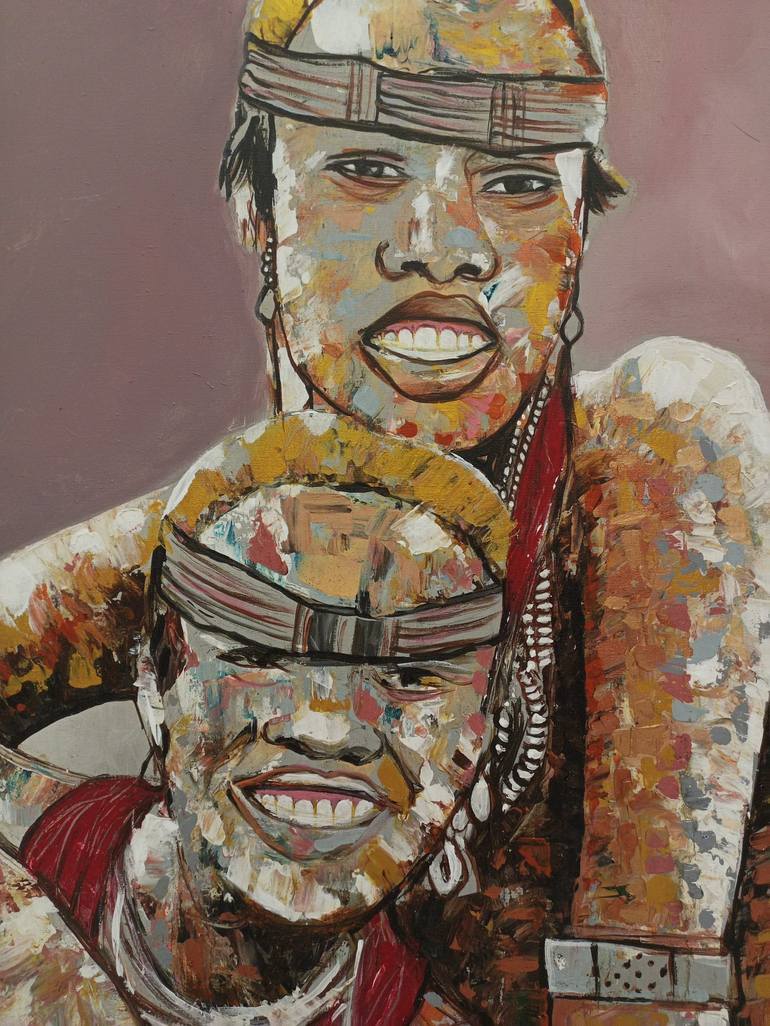 Original Women Painting by Jafeth Moiane