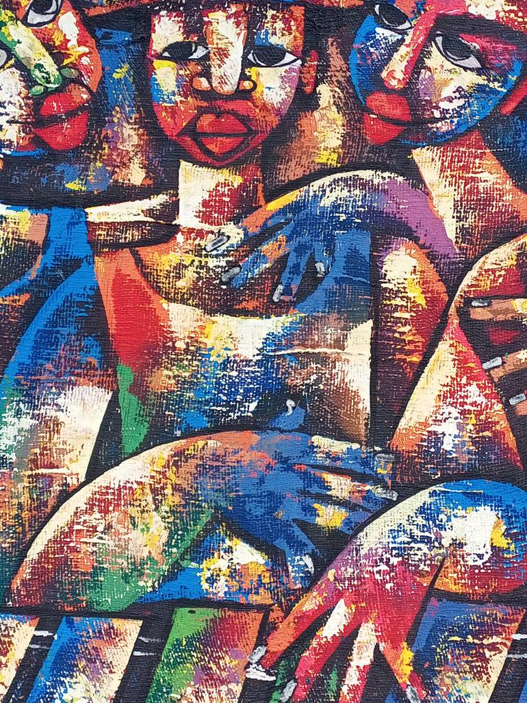 Original Abstract Music Painting by Jafeth Moiane