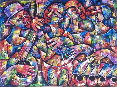 Popular music artists painting, Abstract musician, Famous music thumb