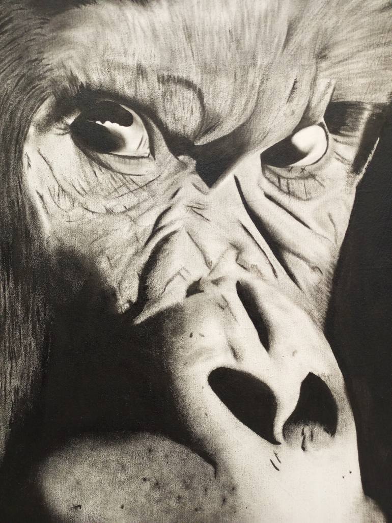 Original Art Deco Animal Painting by Jafeth Moiane