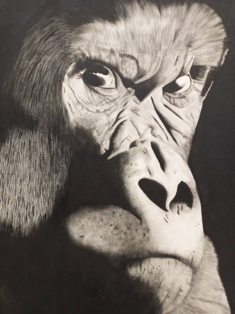 Original Art Deco Animal Painting by Jafeth Moiane