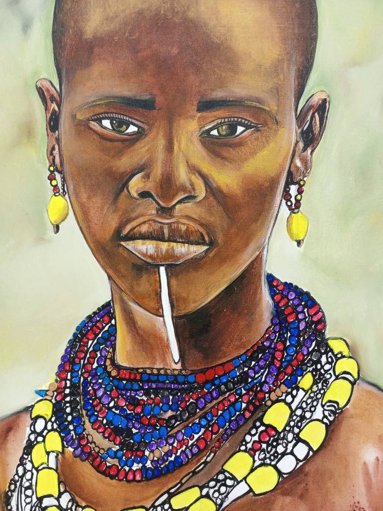 Original Women Painting by Jafeth Moiane