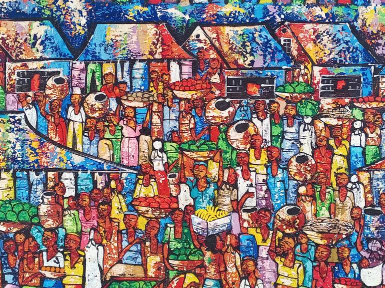 Original Figurative Places Painting by Jafeth Moiane