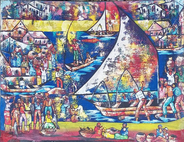 Print of Figurative Fish Paintings by Jafeth Moiane