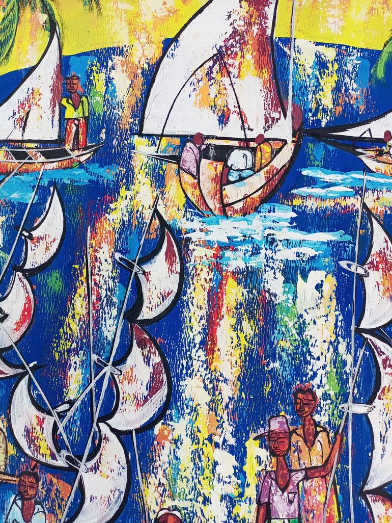 Original Figurative Fish Painting by Jafeth Moiane