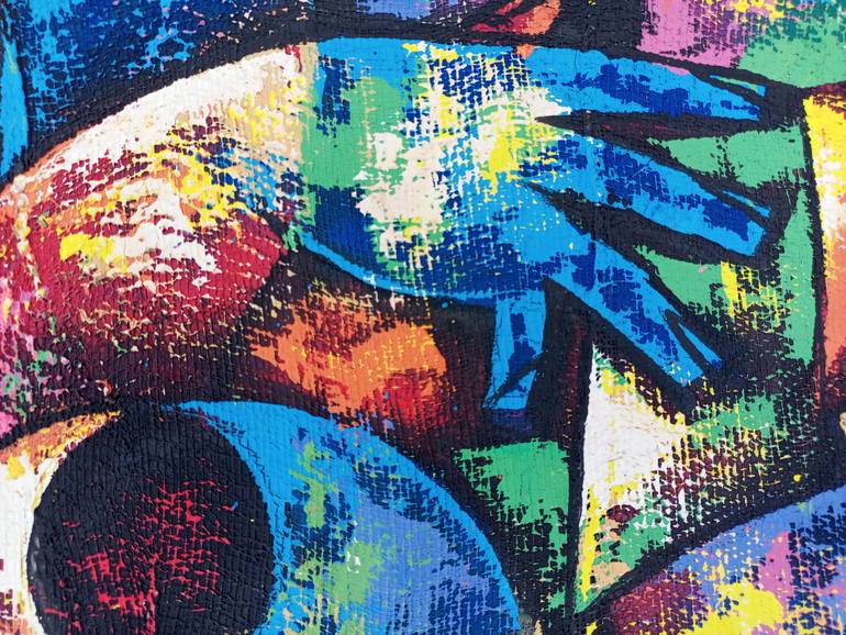 Original Abstract Water Painting by Jafeth Moiane