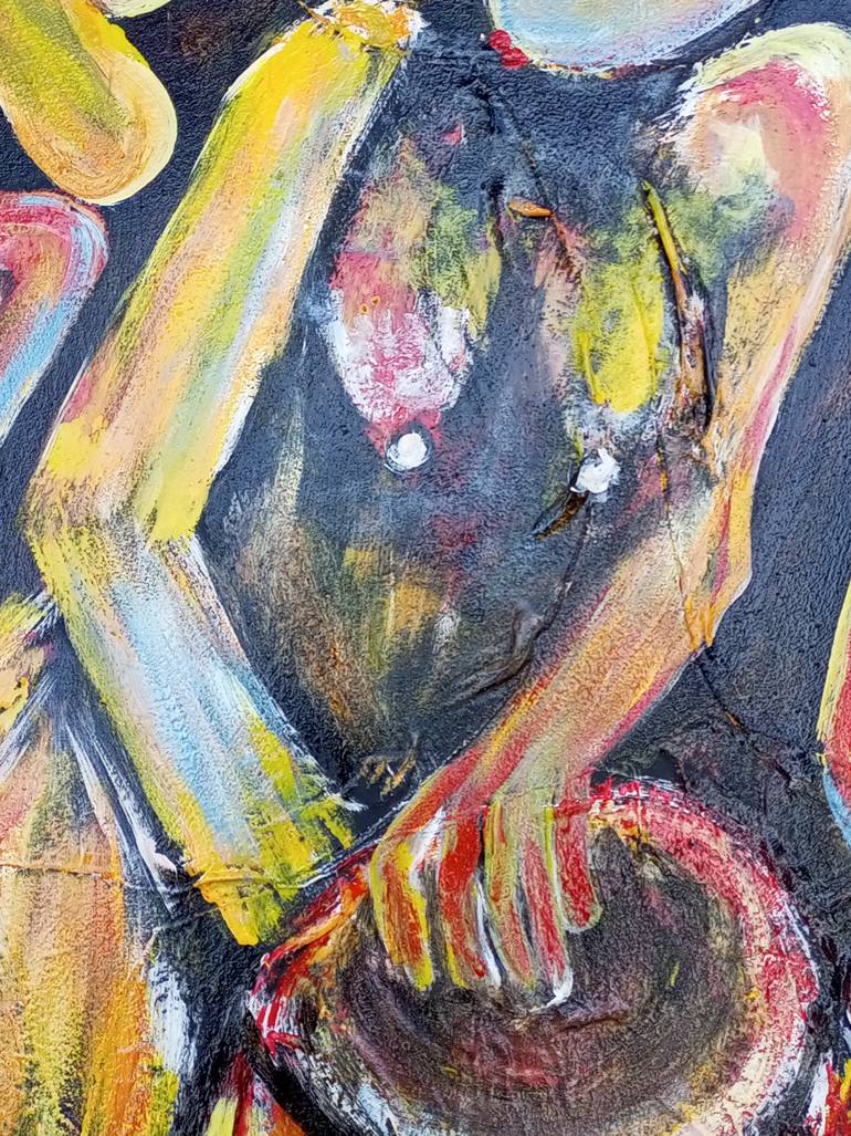 Original Abstract Music Painting by Jafeth Moiane