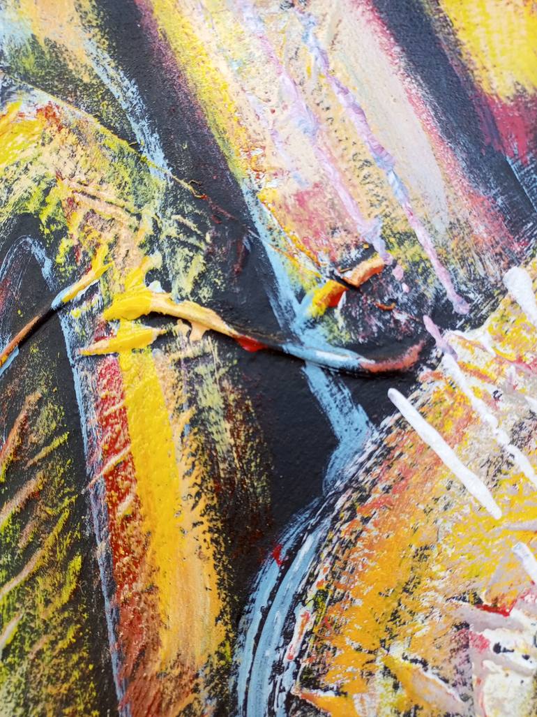 Original Abstract Music Painting by Jafeth Moiane