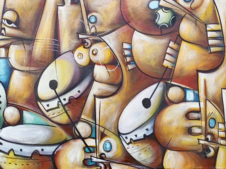 Original Abstract Music Painting by Jafeth Moiane