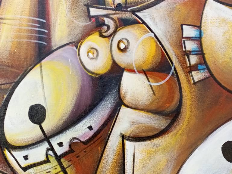 Original Abstract Music Painting by Jafeth Moiane