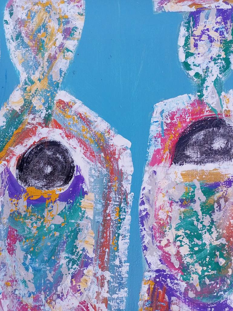 Original Figurative Women Painting by Jafeth Moiane