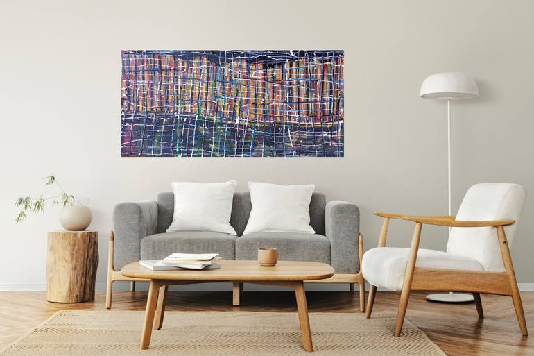 Original Abstract Expressionism Abstract Painting by Jafeth Moiane