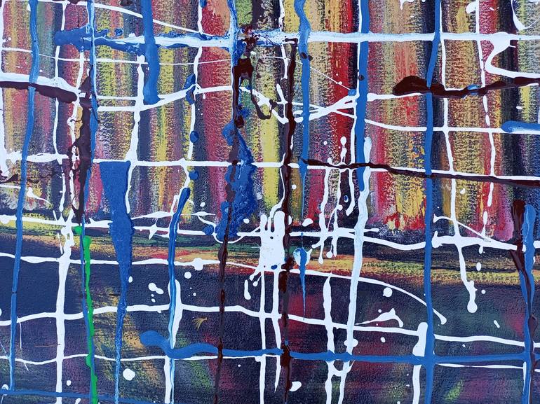 Original abstract painting, Interior decor art, Abstract spatula