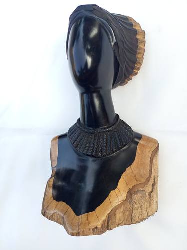 Woman without a face, Black women art, Wooden African thumb