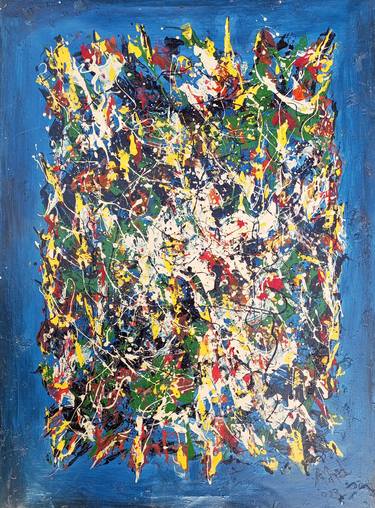 Original Abstract Expressionism Abstract Paintings by Jafeth Moiane